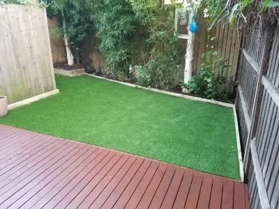 New decking and turf